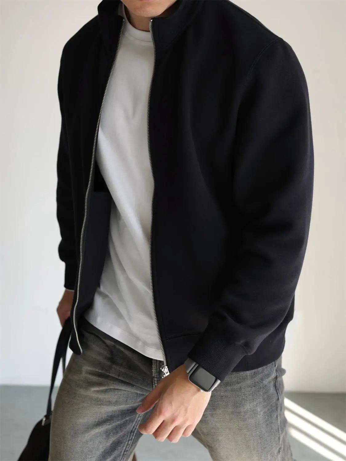 Чоловічий модний світшот на блискавці з коміром-стійкою в японському стилі: Спортивна куртка для весни, стійка до зминання, з довгим рукавом, повсякденна, для бізнесу та спорту Small чорний
Чоловічий модний світшот на блискавці з коміром-стійкою в японському стилі: Спортивна куртка для весни, стійка до зминання, з довгим рукавом, повсякденна, для бізнесу та спорту Small чорний