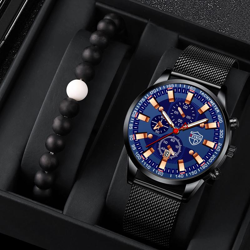 Мужские модные деловые кварцевые часы с календарем, мужские наручные часы из нержавеющей стали, мужские наручные часы, мужские спортивные часы-браслет
Мужские модные деловые кварцевые часы с календарем, мужские наручные часы из нержавеющей стали, мужские наручные часы, мужские спортивные часы-браслет