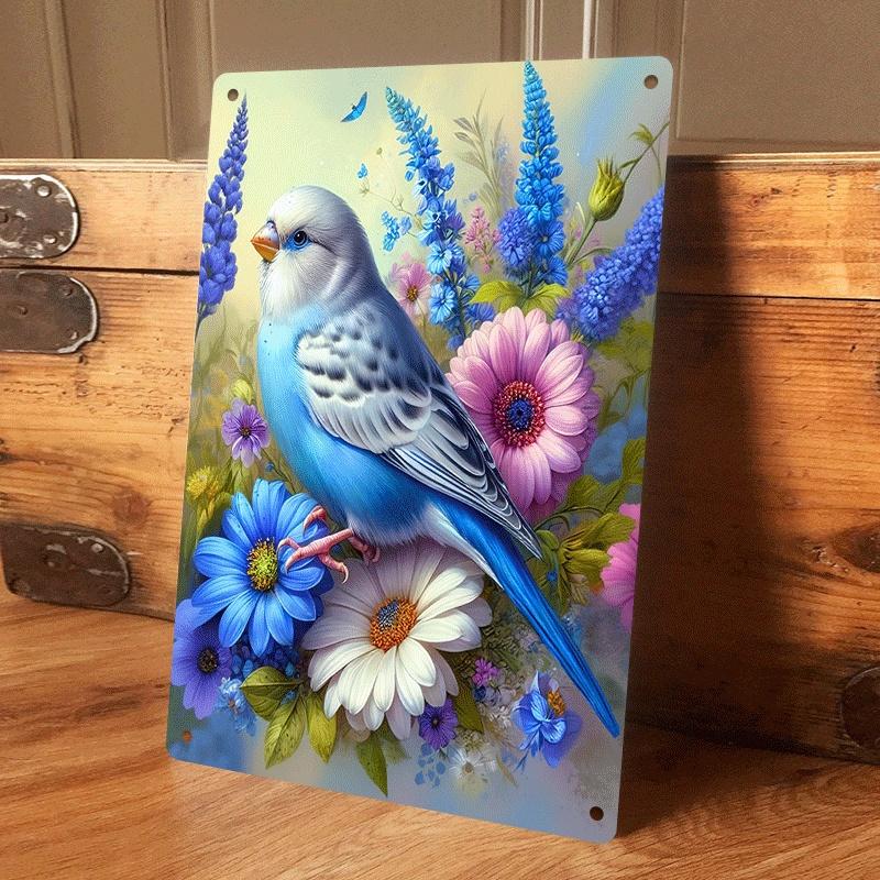 1 piece of pastoral style blue parrot and flower tin painting plaque, home wall decoration, living room, bedroom, entryway art h (as the picture,20x30cm)
1 piece of pastoral style blue parrot and flower tin painting plaque, home wall decoration, living room, bedroom, entryway art h (as the picture,20x30cm)
