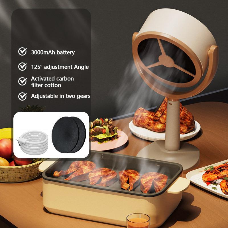 Mini Desktop Range Hood Rechargeable Hangable Kitchen Exhaust Fan for Indoor BBQ Hot Pot Type A
Mini Desktop Range Hood Rechargeable Hangable Kitchen Exhaust Fan for Indoor BBQ Hot Pot Type A