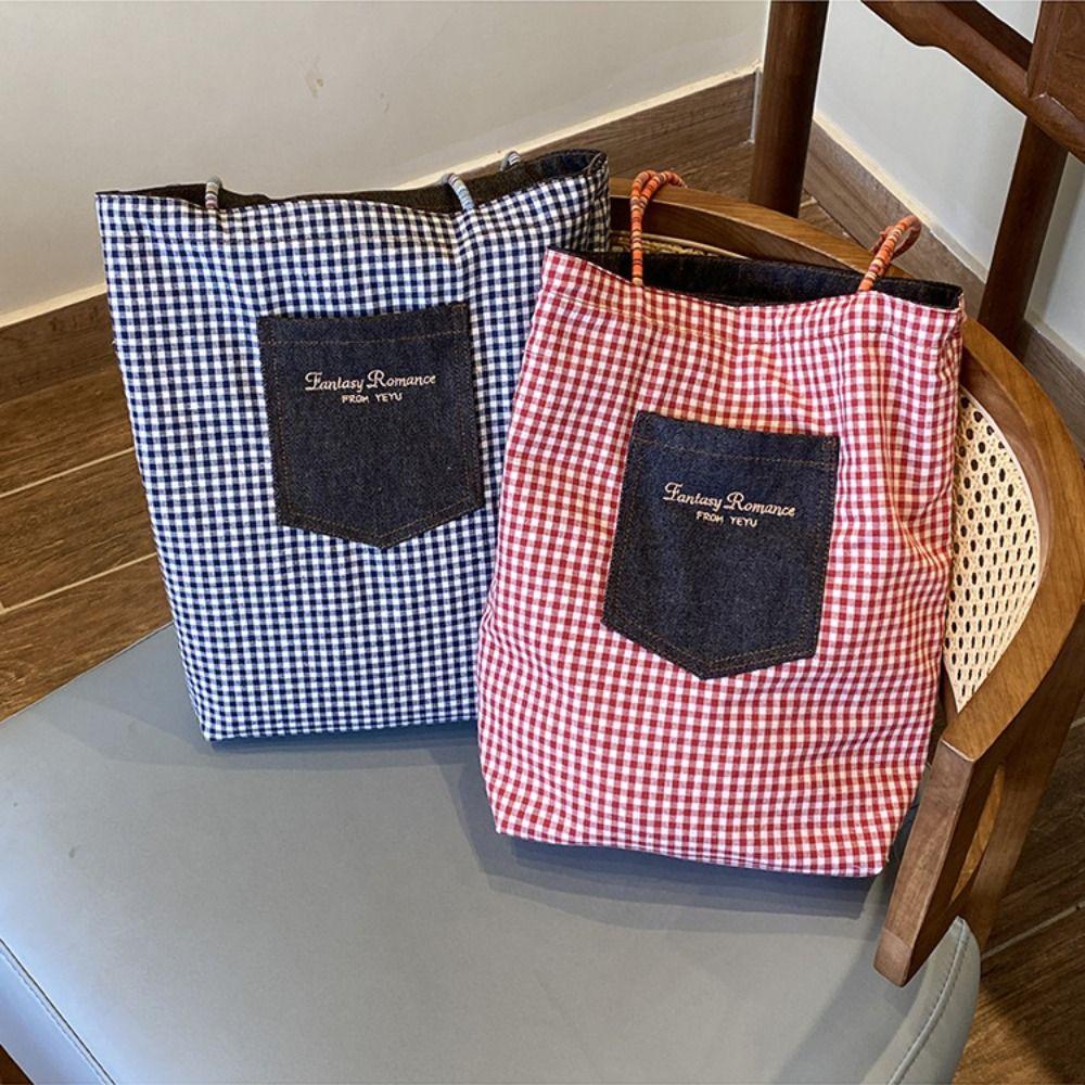 Retro Denim Shoulder Bag Korean Style Bohemian Messenger Bag Double Sided Plaid Canvas Bag Travel червоний
Retro Denim Shoulder Bag Korean Style Bohemian Messenger Bag Double Sided Plaid Canvas Bag Travel червоний