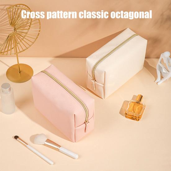 Portable Makeup Bag Faux Leather Cosmetic Bag Waterproof Solid Color Toiletry Organizer for Daily Use Travel Business Trip
Portable Makeup Bag Faux Leather Cosmetic Bag Waterproof Solid Color Toiletry Organizer for Daily Use Travel Business Trip