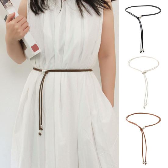 Women Belt Adjustable Design Imitation Leather Waistband Thin Rope Dress Shirt Top Versatile Belt Fashion Accessories чорний
Women Belt Adjustable Design Imitation Leather Waistband Thin Rope Dress Shirt Top Versatile Belt Fashion Accessories чорний