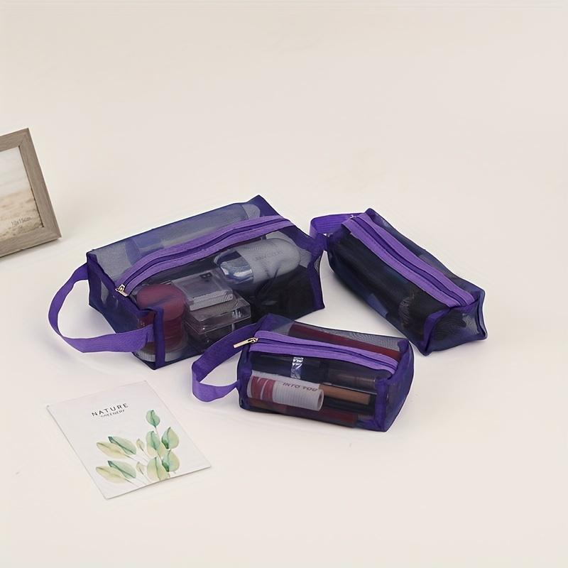 Косметичка для хранения из трех частей, портативная дорожная сумка, легко моется, прочная и долговечная фиолетовый
Косметичка для хранения из трех частей, портативная дорожная сумка, легко моется, прочная и долговечная фиолетовый
