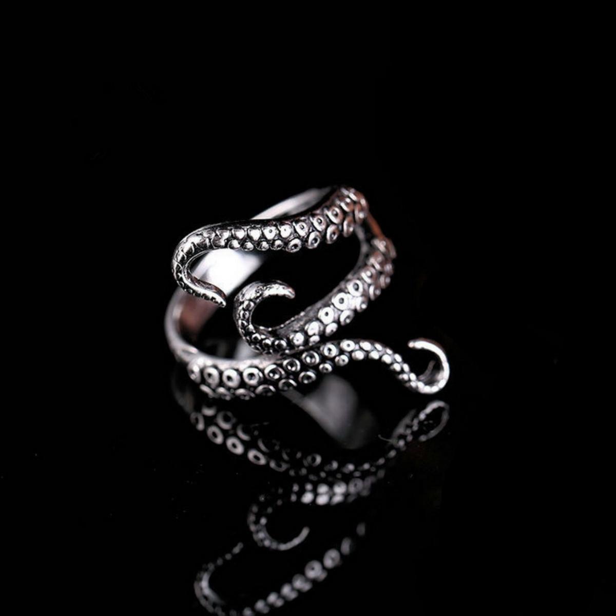 Gothic Retro Silver Color Octopus Finger Rings For Women Men Fashion Punk Rock Deep Sea Monster Animal Rings Cool Party Jewelry
Gothic Retro Silver Color Octopus Finger Rings For Women Men Fashion Punk Rock Deep Sea Monster Animal Rings Cool Party Jewelry