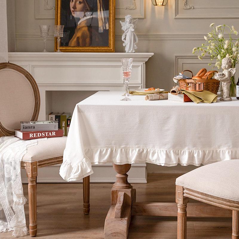 Farmhouse Ruffle Trim Tablecloth Rectangular Stain Resistant Dinner Table Covers for Kitchen Dining Room Home Wedding Holiday 90x90cm белый
Farmhouse Ruffle Trim Tablecloth Rectangular Stain Resistant Dinner Table Covers for Kitchen Dining Room Home Wedding Holiday 90x90cm белый