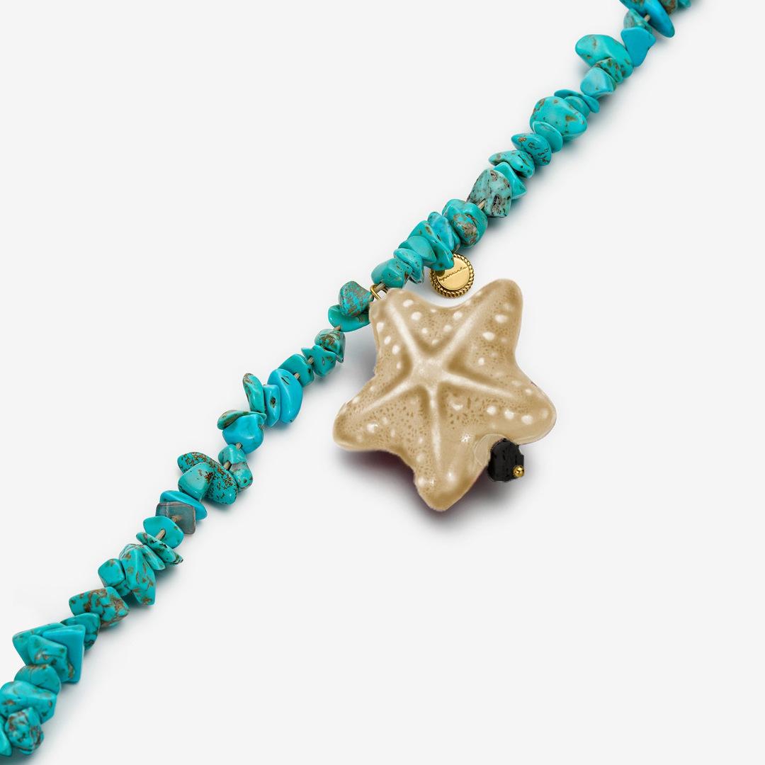 Starfish Gravel Beaded Necklace Design Niche Pendant Necklace Collarbone Chain Electroplated 18K Gold
Starfish Gravel Beaded Necklace Design Niche Pendant Necklace Collarbone Chain Electroplated 18K Gold