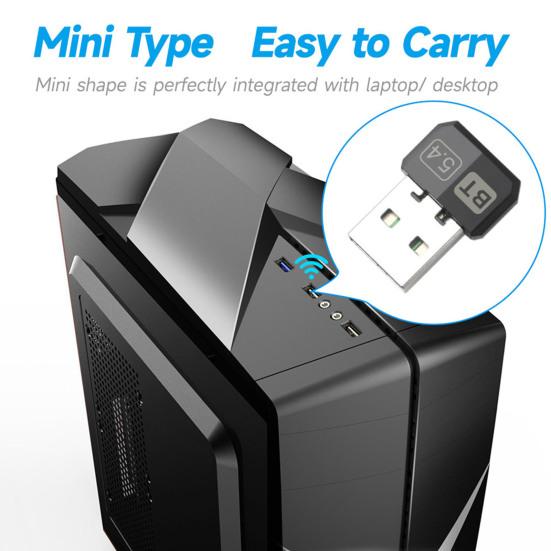 Bluetooth-сумісний USB-адаптер Підключення кількох пристроїв Компактний розмір Портативна універсальна клавіатура Приймач для навушників USB-адаптер чорний
Bluetooth-сумісний USB-адаптер Підключення кількох пристроїв Компактний розмір Портативна універсальна клавіатура Приймач для навушників USB-адаптер чорний