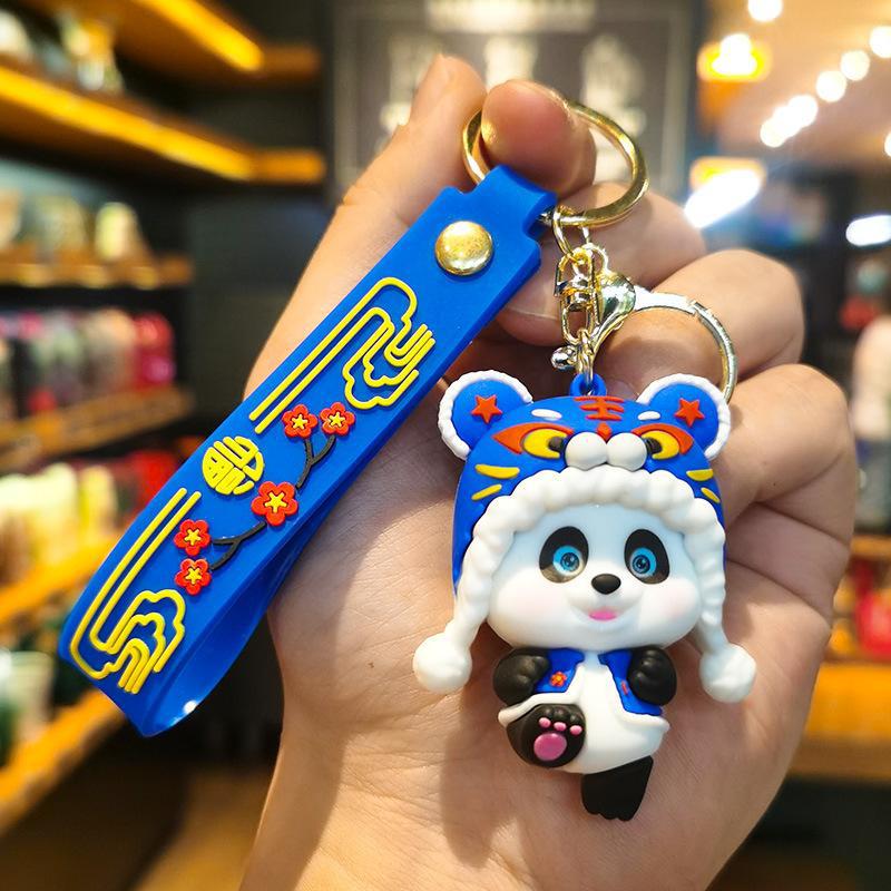 Lion-shaped Keychain with Tiger Head and Panda Design Adorable China-Chic Folk Art Figurine Perfect for Car Night Markets Gift
Lion-shaped Keychain with Tiger Head and Panda Design Adorable China-Chic Folk Art Figurine Perfect for Car Night Markets Gift