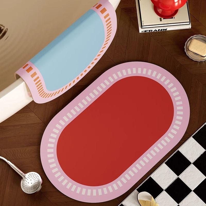 Simple Solid Color Diatom Mud Floor Mat Bathroom Non-Slip And Dirt-Resistant Mat Bathroom Water Absorption Quick Drying Easy To Take Care Of Floor Mat 50*80cm
Simple Solid Color Diatom Mud Floor Mat Bathroom Non-Slip And Dirt-Resistant Mat Bathroom Water Absorption Quick Drying Easy To Take Care Of Floor Mat 50*80cm