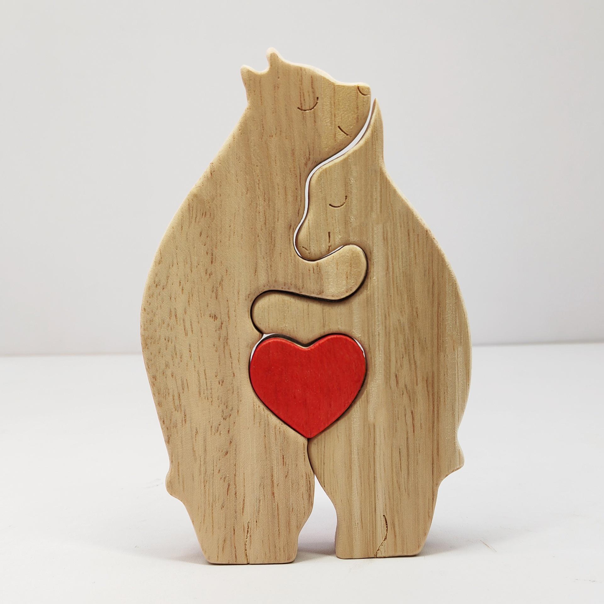 Mother s Day Craft Gift: Wooden Mother & Baby Bear Jigsaw Puzzle Set Ornament
Mother s Day Craft Gift: Wooden Mother & Baby Bear Jigsaw Puzzle Set Ornament