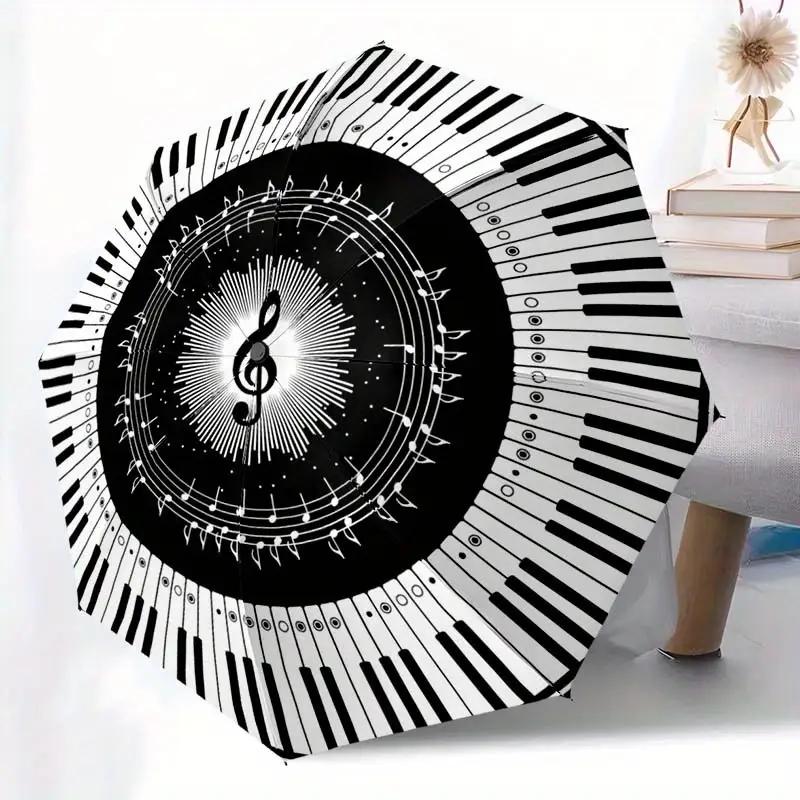 1 Automatic Open/Close Piano Key Note Pattern Umbrella - Black and White Design, 8-Rib Frame, Music Lovers & Piano Enthusiasts (as the picture,Iron&8K)
1 Automatic Open/Close Piano Key Note Pattern Umbrella - Black and White Design, 8-Rib Frame, Music Lovers & Piano Enthusiasts (as the picture,Iron&8K)