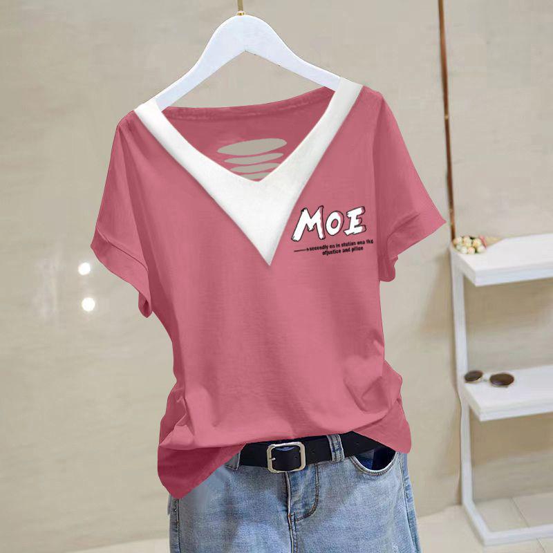 Women s 2025 Cotton V-Neck Short-Sleeve Slimming Top - Versatile, Plus Size, Niche Korean-Style T-shirt 2XL
Women s 2025 Cotton V-Neck Short-Sleeve Slimming Top - Versatile, Plus Size, Niche Korean-Style T-shirt 2XL