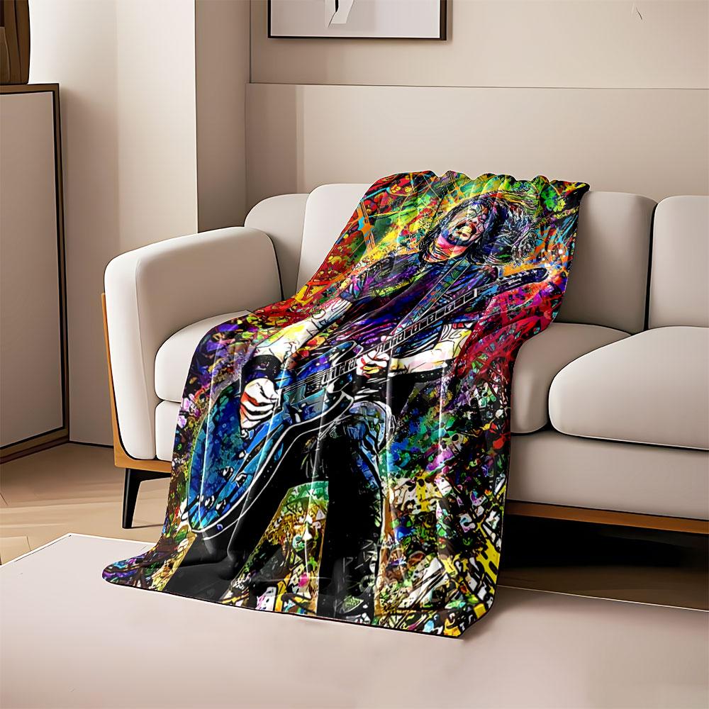 A vibrant, abstract depiction of a guitarist with vivid dynamic colors. for all seasons blanket lunch break throw gift 80cm x 120cm
A vibrant, abstract depiction of a guitarist with vivid dynamic colors. for all seasons blanket lunch break throw gift 80cm x 120cm