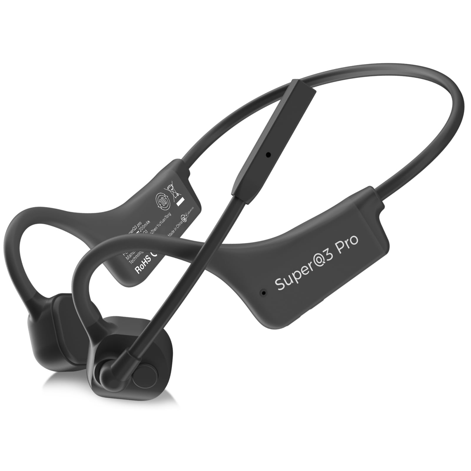 Bluetooth Bone Conduction Earphones with Noise Clear Call Automatic 8 Hours of Continuous IP55 Waterproof and Compatible with Work from Remote and Web чорний
Bluetooth Bone Conduction Earphones with Noise Clear Call Automatic 8 Hours of Continuous IP55 Waterproof and Compatible with Work from Remote and Web чорний