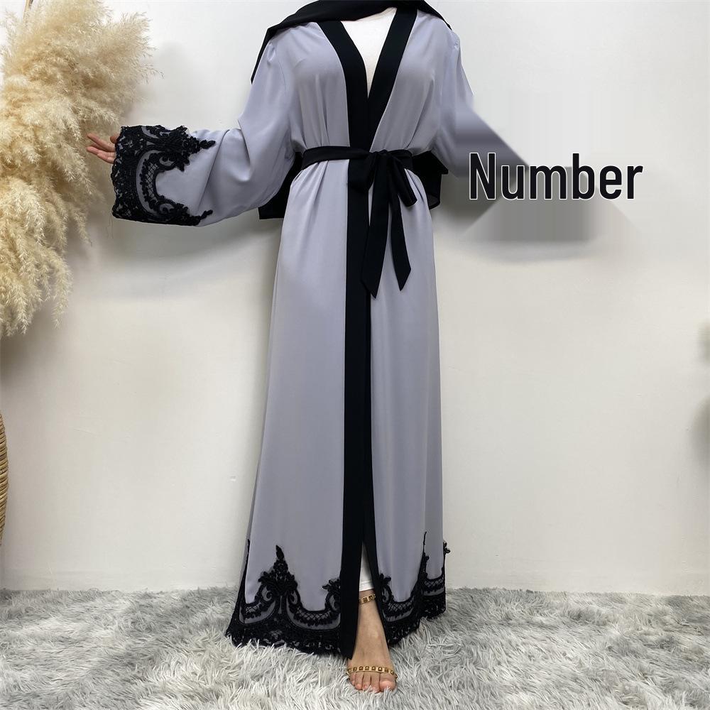 Chic Embroidered Long Turkish Cardigan Dress M серый
Chic Embroidered Long Turkish Cardigan Dress M серый