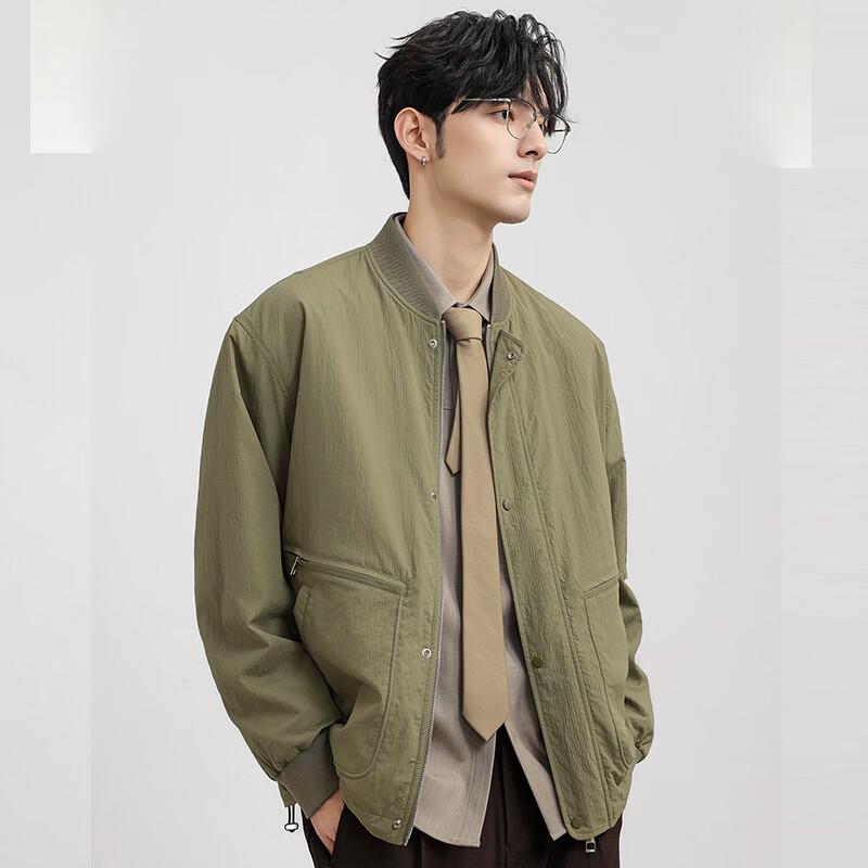 Men s Baseball Collar Bomber Jacket 3XL
Men s Baseball Collar Bomber Jacket 3XL