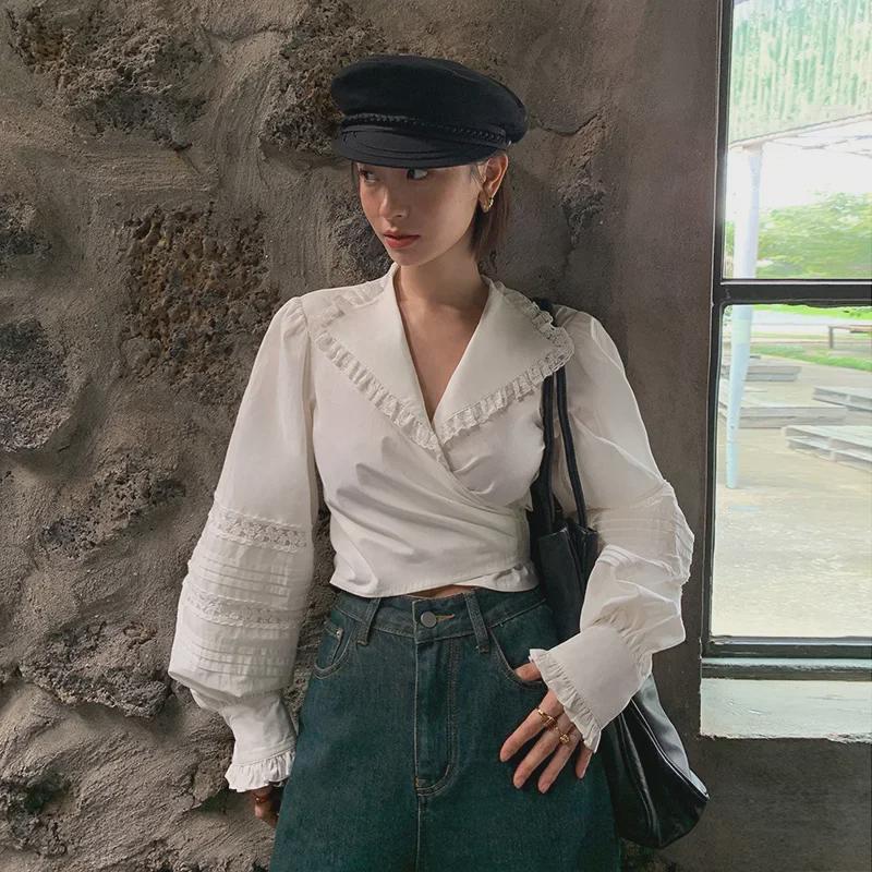 NEWOPEN 2023 Early Autumn French Tie-Up One-Piece Women s White Shirt Top 83227 Small білий
NEWOPEN 2023 Early Autumn French Tie-Up One-Piece Women s White Shirt Top 83227 Small білий