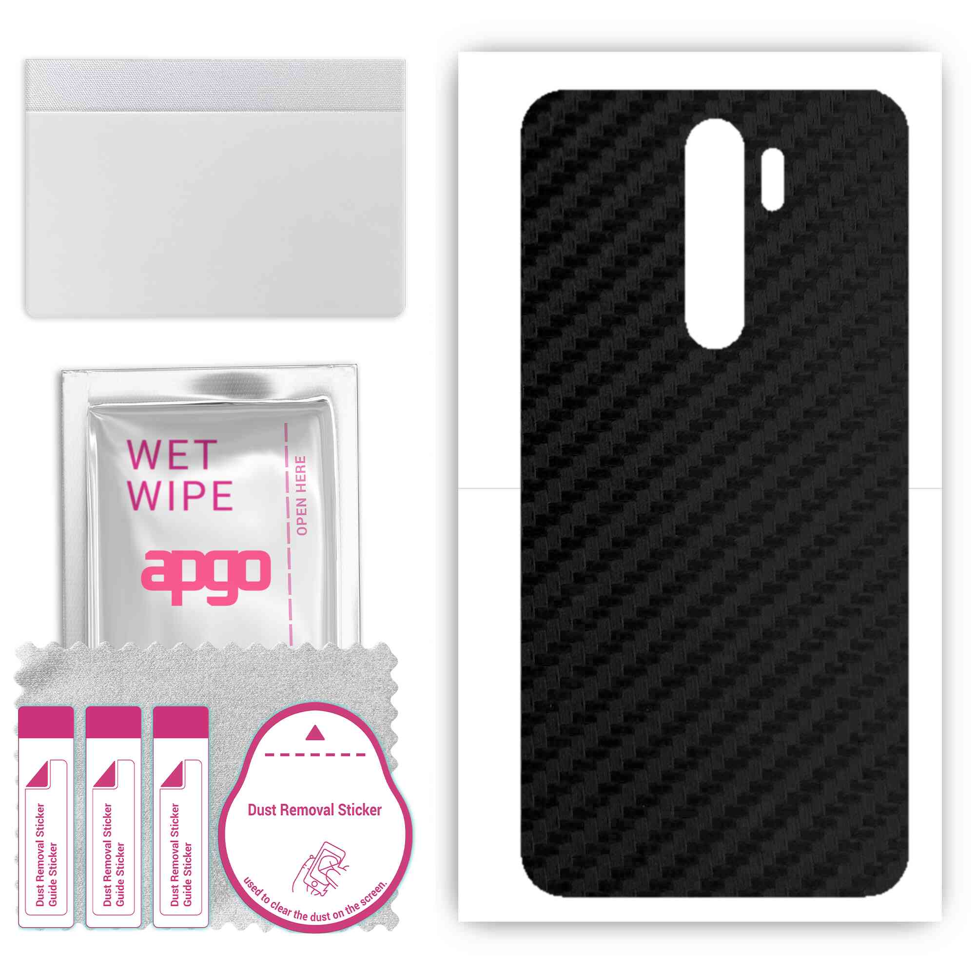 apgo Захисна наклейка для задньої панелі, сумісна з Xiaomi Redmi Note 8 Pro, Wrap Film, Foil, Vinyl - Pattern Carbon Black
apgo Захисна наклейка для задньої панелі, сумісна з Xiaomi Redmi Note 8 Pro, Wrap Film, Foil, Vinyl - Pattern Carbon Black