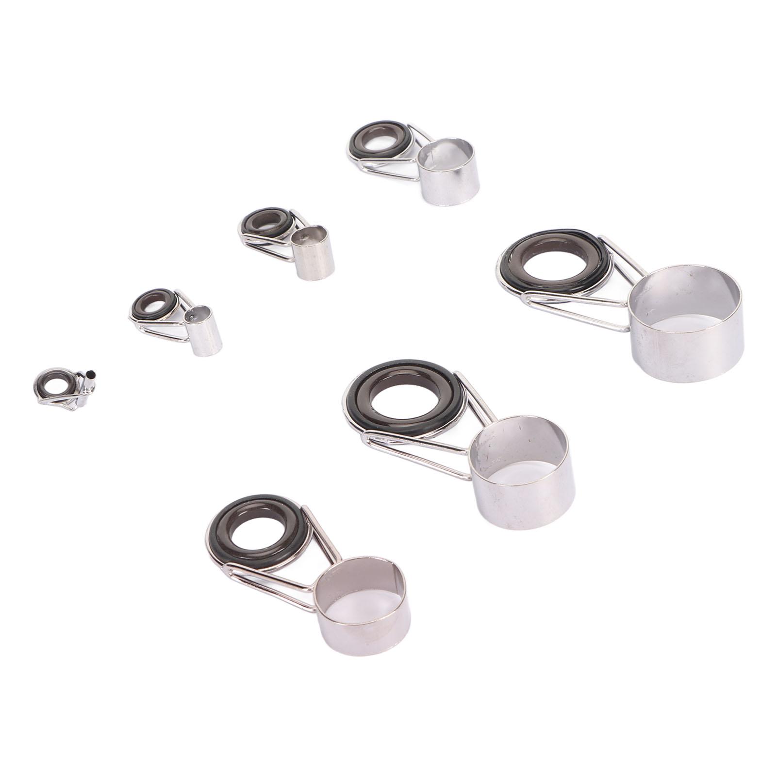 7 PCS Fishing Rod Tip Guide Repair Kit Universal Ceramic Ring Stainless Steel Fishing Rod Guides For Fishing Rod
7 PCS Fishing Rod Tip Guide Repair Kit Universal Ceramic Ring Stainless Steel Fishing Rod Guides For Fishing Rod