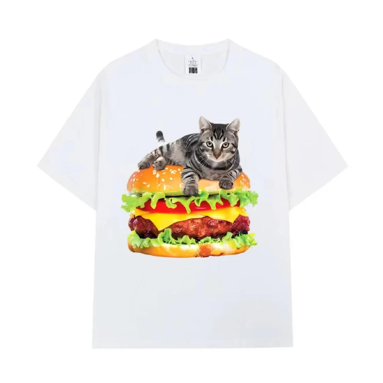 Hamburger Funny Cat Funny Meme T-Shirt Men Women Casual Fashion Vintage T Shirts Summer Cotton Oversized Short Sleeve T-shirts S чёрный
Hamburger Funny Cat Funny Meme T-Shirt Men Women Casual Fashion Vintage T Shirts Summer Cotton Oversized Short Sleeve T-shirts S чёрный