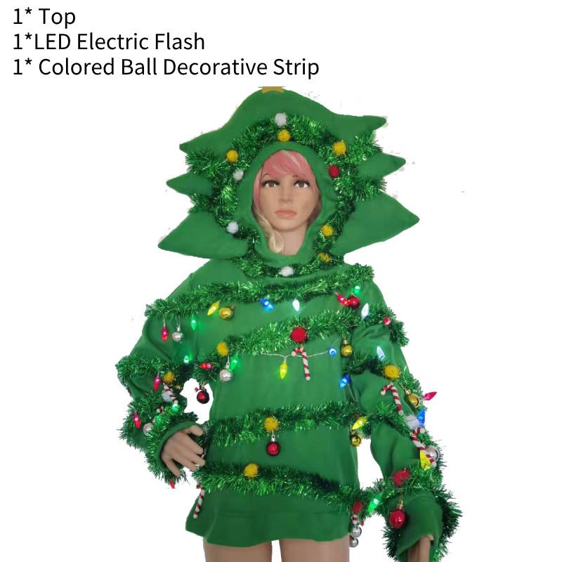 Костюм Рождественской елки Косплей Светодиодные огни Подвеска Сцена Женский Мужской Наряд Вечеринка XXXL
Костюм Рождественской елки Косплей Светодиодные огни Подвеска Сцена Женский Мужской Наряд Вечеринка XXXL