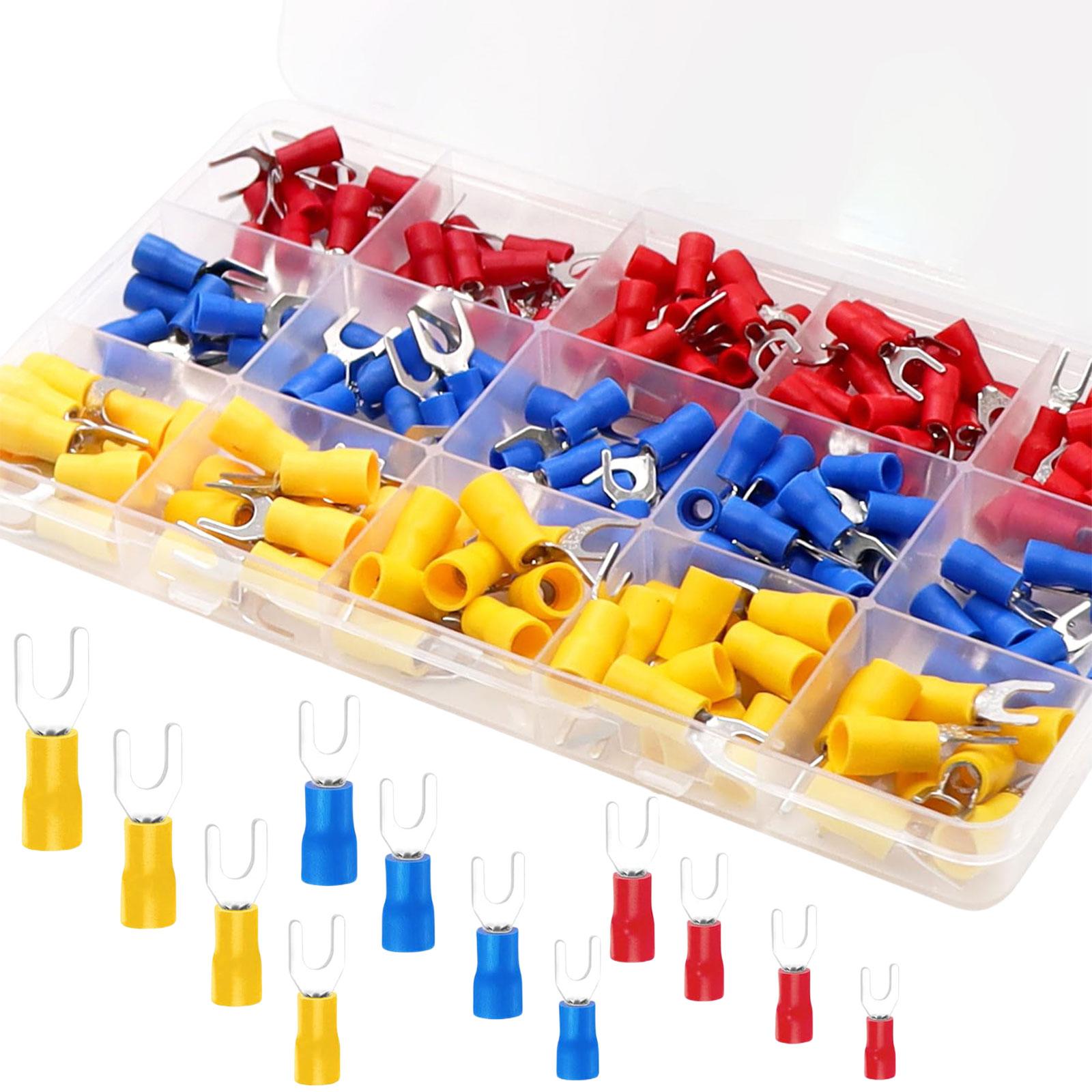 200PCS Insulated Wire Terminals set Cold Press Electrical Connectors PVC Insulated Crimp Terminals set for Home & Auto
200PCS Insulated Wire Terminals set Cold Press Electrical Connectors PVC Insulated Crimp Terminals set for Home & Auto