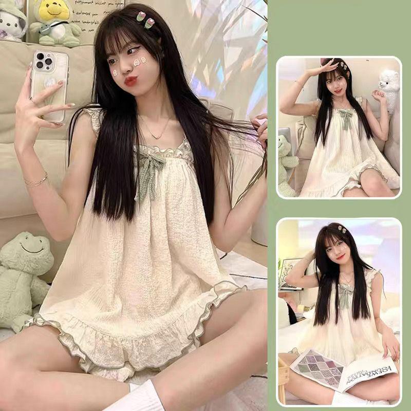 Одяг для сну дівчина Літо милий і милий Lotus Edge Bow Girl без рукавів Home Fury Set 2XL
Одяг для сну дівчина Літо милий і милий Lotus Edge Bow Girl без рукавів Home Fury Set 2XL