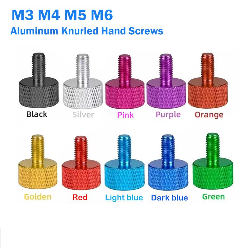 Computer Cabinet Adjustment Screws M3 M4 M5 M6 Aluminum alloy Colorful Knurled Hand Screws Hand tighten Screw bolts M3x6mm-5pcs рожевий
Computer Cabinet Adjustment Screws M3 M4 M5 M6 Aluminum alloy Colorful Knurled Hand Screws Hand tighten Screw bolts M3x6mm-5pcs рожевий