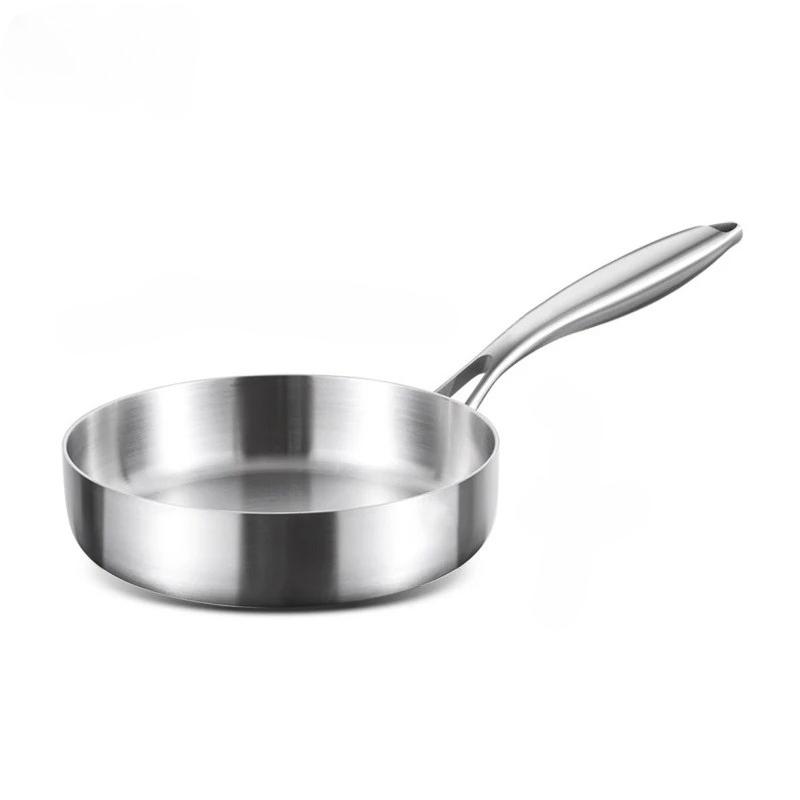 316 Stainless Steel Frying Pan 16/20cm Uncoated Wok Stir-fry Pan Household Induction Cooking Pot Kitchen Cookware
316 Stainless Steel Frying Pan 16/20cm Uncoated Wok Stir-fry Pan Household Induction Cooking Pot Kitchen Cookware
