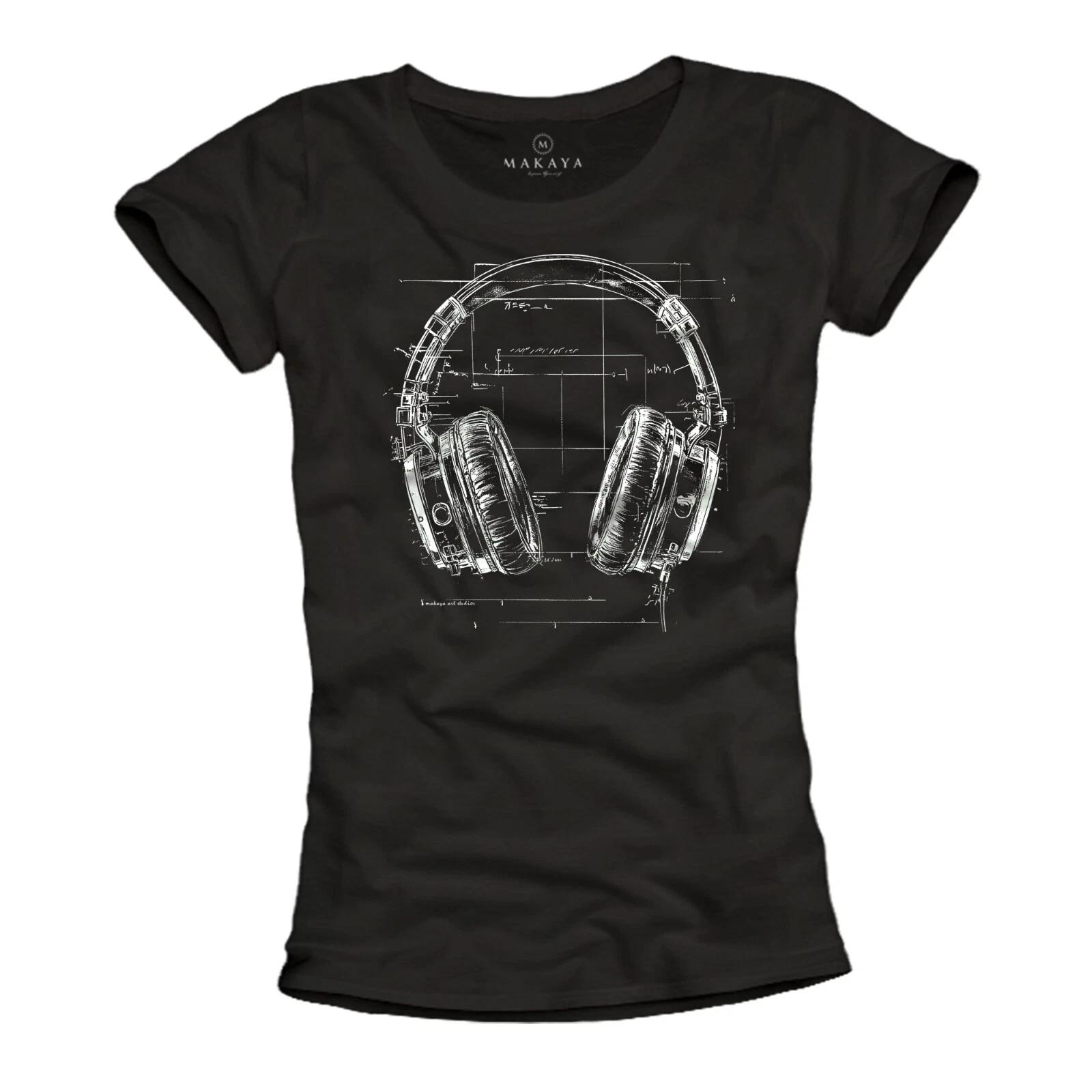 Ladies Headphone Print T Shirt Vintage Retro Design Cool Modern Ladies Shirts- XL
Ladies Headphone Print T Shirt Vintage Retro Design Cool Modern Ladies Shirts- XL