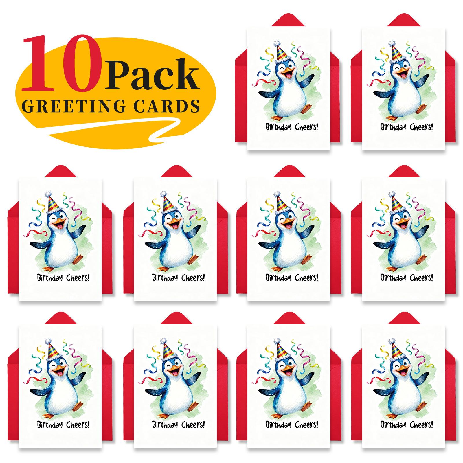 Cartoon Birthday Party Greeting Card Envelope Set Cute Happy Penguin Gift Decorative Card T020400616
Cartoon Birthday Party Greeting Card Envelope Set Cute Happy Penguin Gift Decorative Card T020400616
