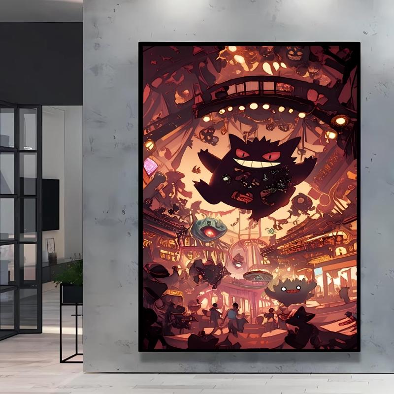 Canvas Artwork Painting Pokemon Gengar Poster Hd Prints Cartoon Character Picture Classic Modern Home Living Room Wall Decor 21X30CMNo Framed
Canvas Artwork Painting Pokemon Gengar Poster Hd Prints Cartoon Character Picture Classic Modern Home Living Room Wall Decor 21X30CMNo Framed