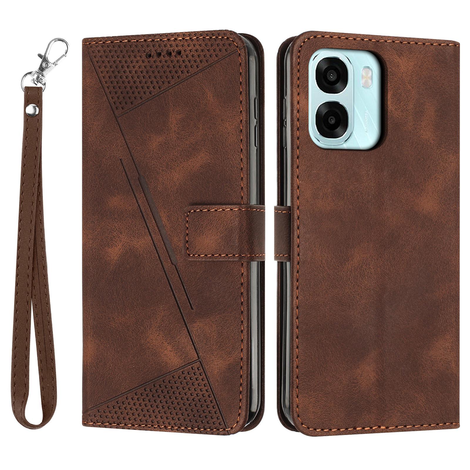 Leather Case For Oppo A6x 5G/A6x 4G/A6 5G Imprinted Triangle Phone Cover with Hand Strap
Leather Case For Oppo A6x 5G/A6x 4G/A6 5G Imprinted Triangle Phone Cover with Hand Strap