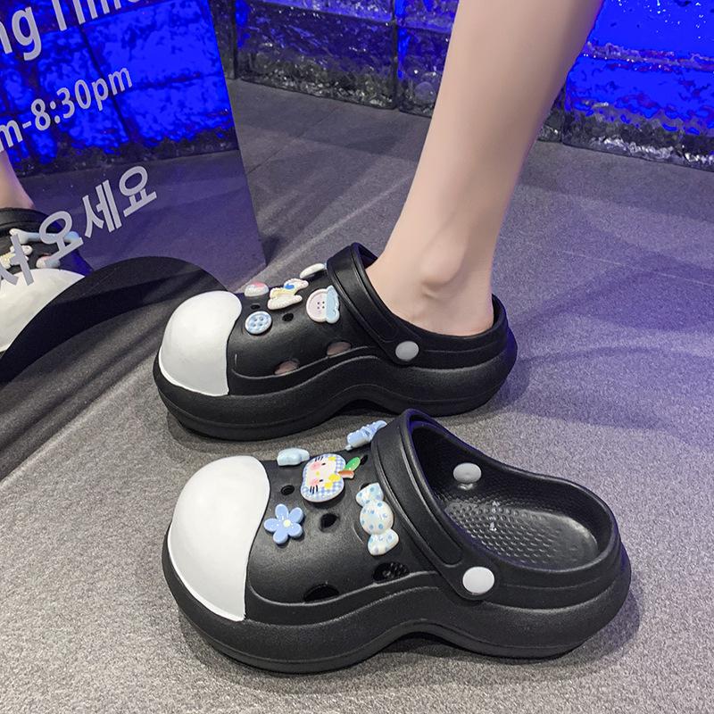 2025 new thick-soled hole shoes for women to wear in summer to increase the height of non-slip eva deodorant work cool slippers for women 40/41 рожевий
2025 new thick-soled hole shoes for women to wear in summer to increase the height of non-slip eva deodorant work cool slippers for women 40/41 рожевий