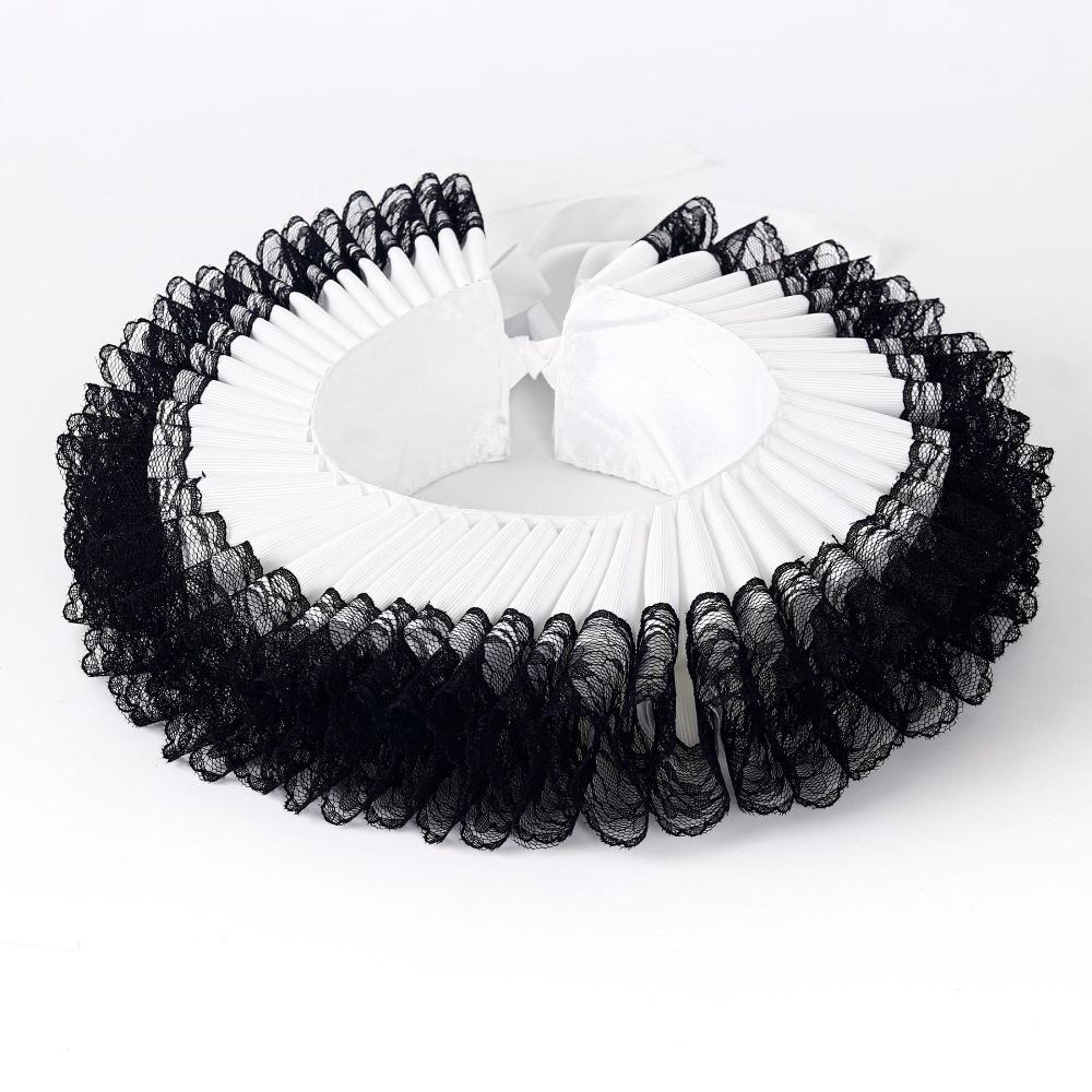 Exaggerated Pure Neck Ruff Collar Handmade Palace Aristocratic Literary Fake Collar Wedding Accessories Props Opera Performance чорний білий колір
Exaggerated Pure Neck Ruff Collar Handmade Palace Aristocratic Literary Fake Collar Wedding Accessories Props Opera Performance чорний білий колір