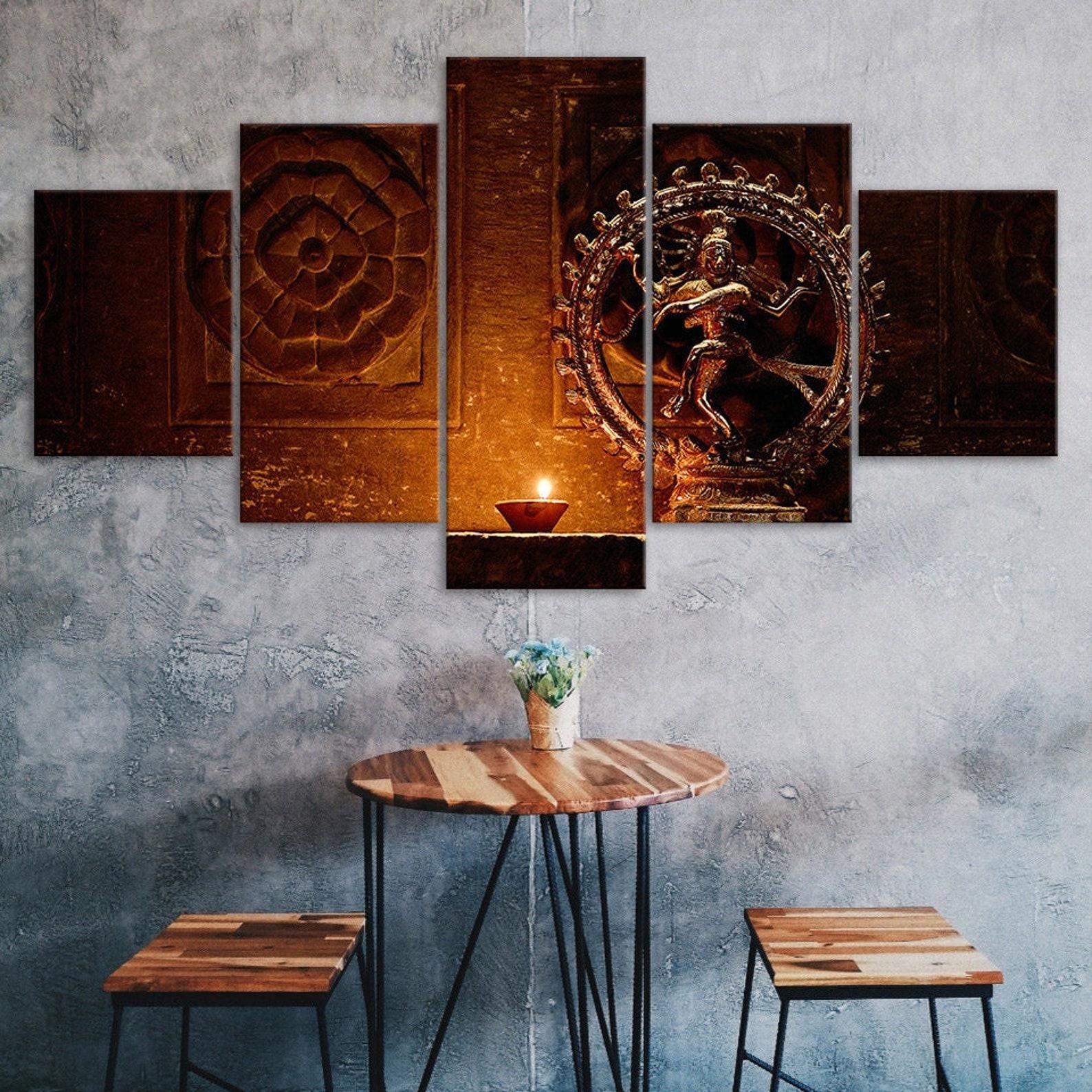 Shiva Nataraja Lord Of The Dance 5 Piece Five Panel Wall Canvas Print Modern Art Poster Picture Home Decor Gift For Him For Her 20X35 20X45 20X55CM
Shiva Nataraja Lord Of The Dance 5 Piece Five Panel Wall Canvas Print Modern Art Poster Picture Home Decor Gift For Him For Her 20X35 20X45 20X55CM