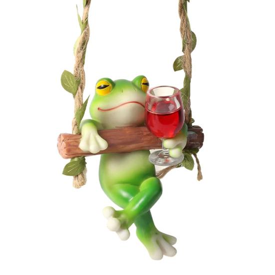 Frog on A Swing Ornament Compact Resin with Hemp Rope Hanging Decor Relaxing Garden Table Decorations for Indoor Outdoor A
Frog on A Swing Ornament Compact Resin with Hemp Rope Hanging Decor Relaxing Garden Table Decorations for Indoor Outdoor A