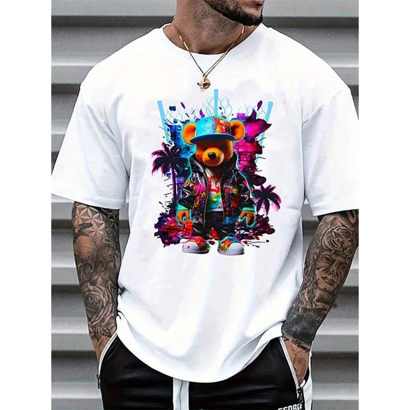 Футболка с принтом мультяшного кролика для мужчин, летняя, повседневная, с короткими рукавами, для мужчин, для городской улицы, модные футболки для мужчин 3XL
Футболка с принтом мультяшного кролика для мужчин, летняя, повседневная, с короткими рукавами, для мужчин, для городской улицы, модные футболки для мужчин 3XL