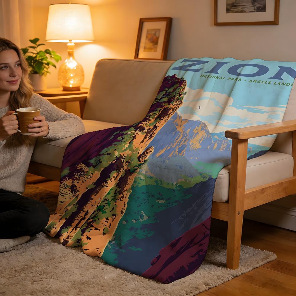 Zion National Park Throw High-Density Short Plush Blanket Soft For Sofa Air-Con Room. 75cmx90cm
Zion National Park Throw High-Density Short Plush Blanket Soft For Sofa Air-Con Room. 75cmx90cm