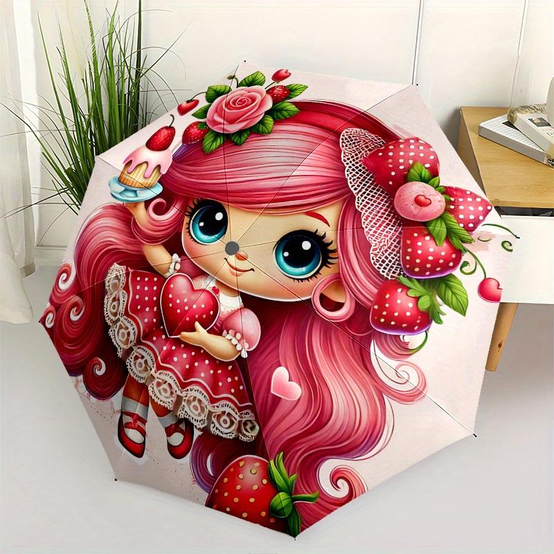 Strawberry Shortcake,Character Automatic Folding Umbrella 8 Ribs Lightweight Design, Durable Iron Frame, Compact and Portable, Ideal Birth
Strawberry Shortcake,Character Automatic Folding Umbrella 8 Ribs Lightweight Design, Durable Iron Frame, Compact and Portable, Ideal Birth