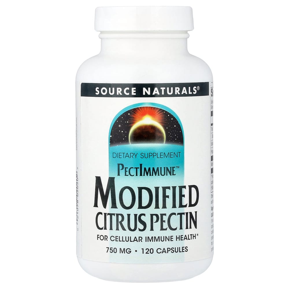 Source Naturals PectImmune Modified Citrus Pectin 750mg, 120 Capsules 120 pcs - 1 ea
Source Naturals PectImmune Modified Citrus Pectin 750mg, 120 Capsules 120 pcs - 1 ea