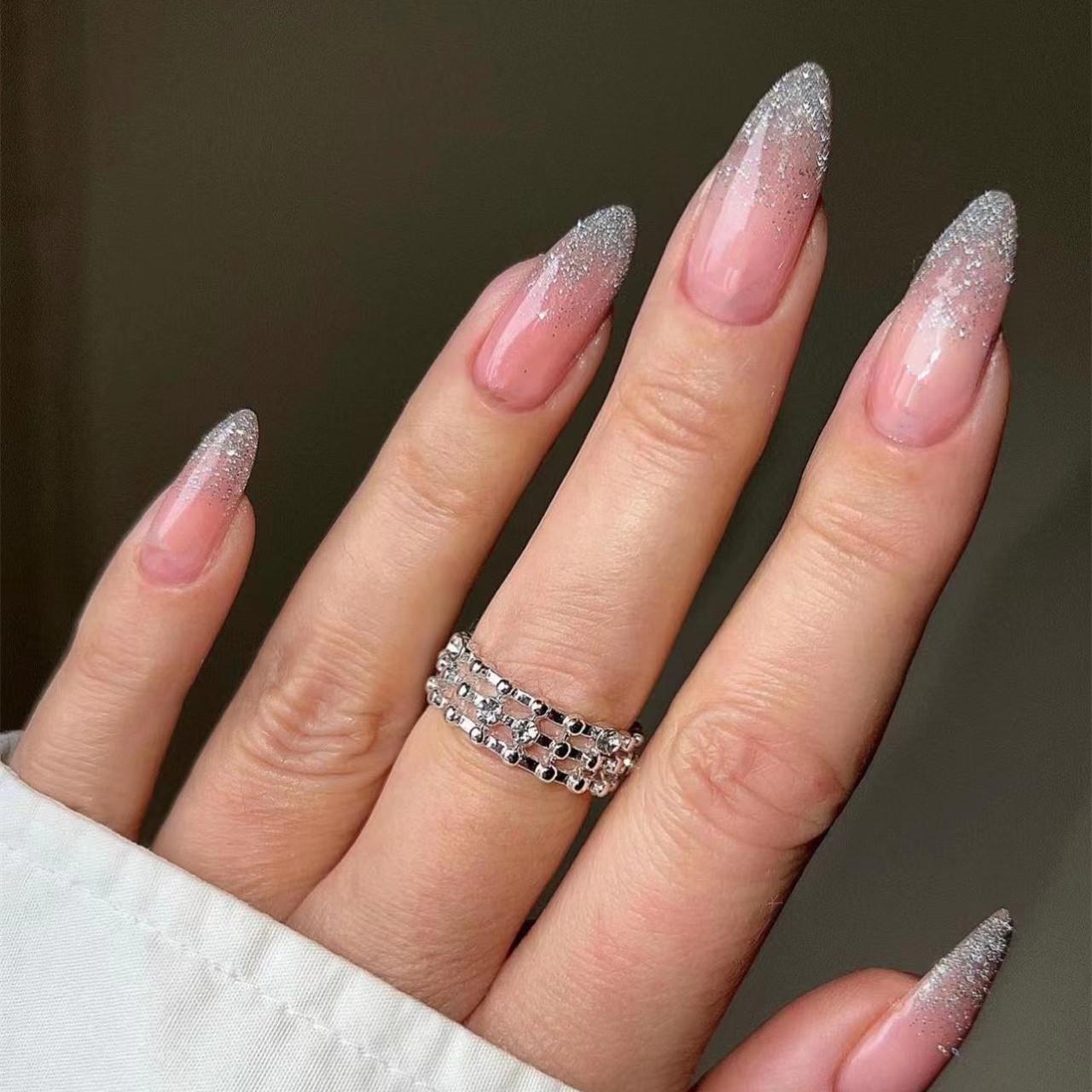 European & American Starry Sky Gradient Pink False Nails - Advanced Skin-Whitening Finish
European & American Starry Sky Gradient Pink False Nails - Advanced Skin-Whitening Finish
