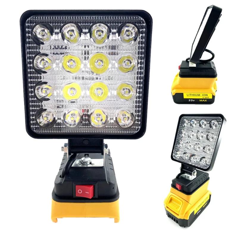 4-дюймовый портативный светодиодный рабочий фонарь для Dewalt 18 В 20 В литиевая батарея наружное освещение рабочая лампа кемпинговое освещение уличный фонарик
4-дюймовый портативный светодиодный рабочий фонарь для Dewalt 18 В 20 В литиевая батарея наружное освещение рабочая лампа кемпинговое освещение уличный фонарик