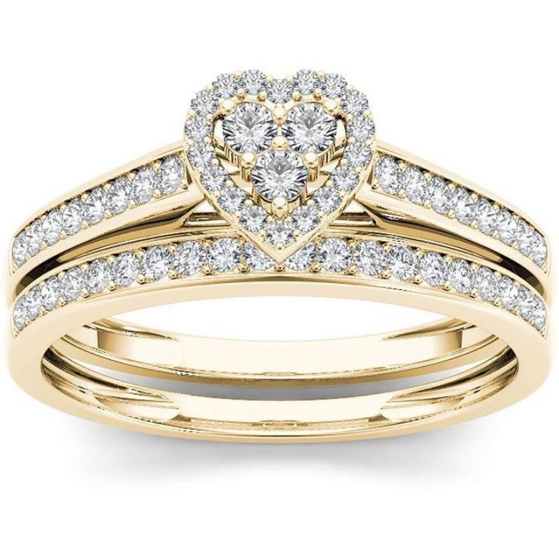 Кольцо Парное кольцо, позолоченное циркониевое кольцо для женщин No. 7
Кольцо Парное кольцо, позолоченное циркониевое кольцо для женщин No. 7