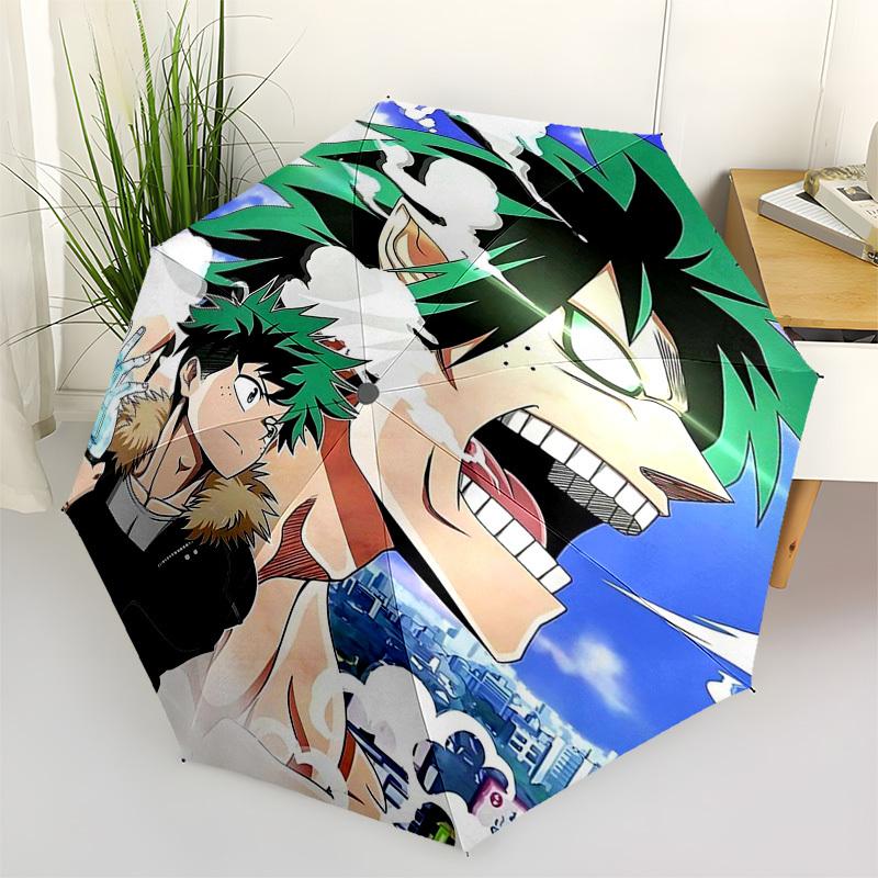 1pc My Hero Academia Boku No Hero Izuku Midoriya Katsuki Bakugo Outdoor Umbrella Automatic Opening and Closing Portable 3-Fold Design 8-Rib Iron Frame
1pc My Hero Academia Boku No Hero Izuku Midoriya Katsuki Bakugo Outdoor Umbrella Automatic Opening and Closing Portable 3-Fold Design 8-Rib Iron Frame
