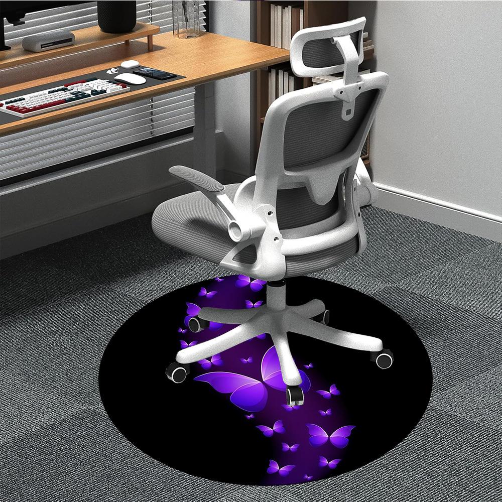 1pc Butterfly Purple Office Round Area Rug, Indoor Mat Suitable ForOffice, Under Office Chairs Bedroom Living Room Home Decor, Room Deco T137 80cm by 80cm
1pc Butterfly Purple Office Round Area Rug, Indoor Mat Suitable ForOffice, Under Office Chairs Bedroom Living Room Home Decor, Room Deco T137 80cm by 80cm