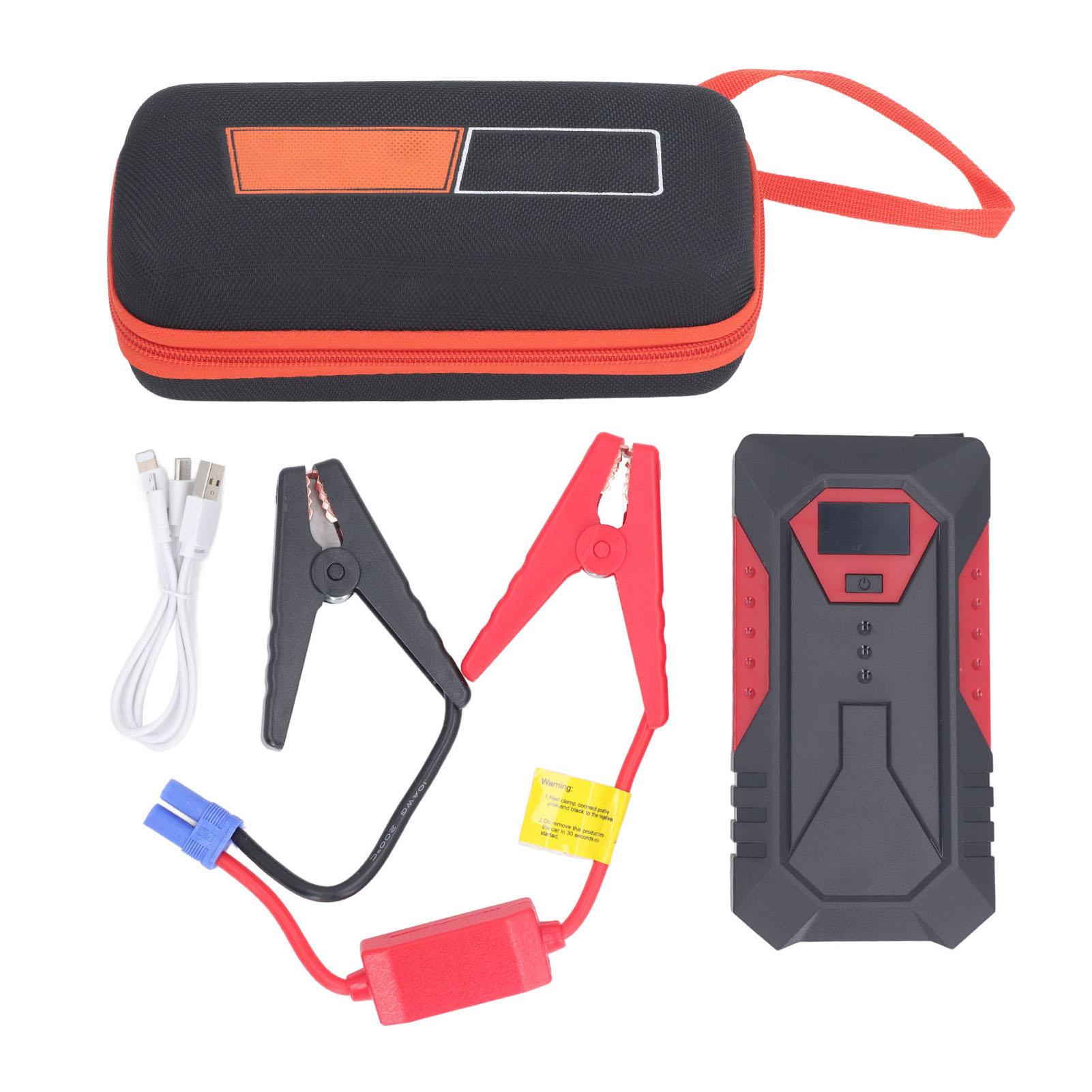 Автомобильное зарядное устройство 12 В 18800 мАч со светодиодным дисплеем, двумя USB-портами, аварийным мобильным источником питания с подсветкой 
Автомобильное зарядное устройство 12 В 18800 мАч со светодиодным дисплеем, двумя USB-портами, аварийным мобильным источником питания с подсветкой