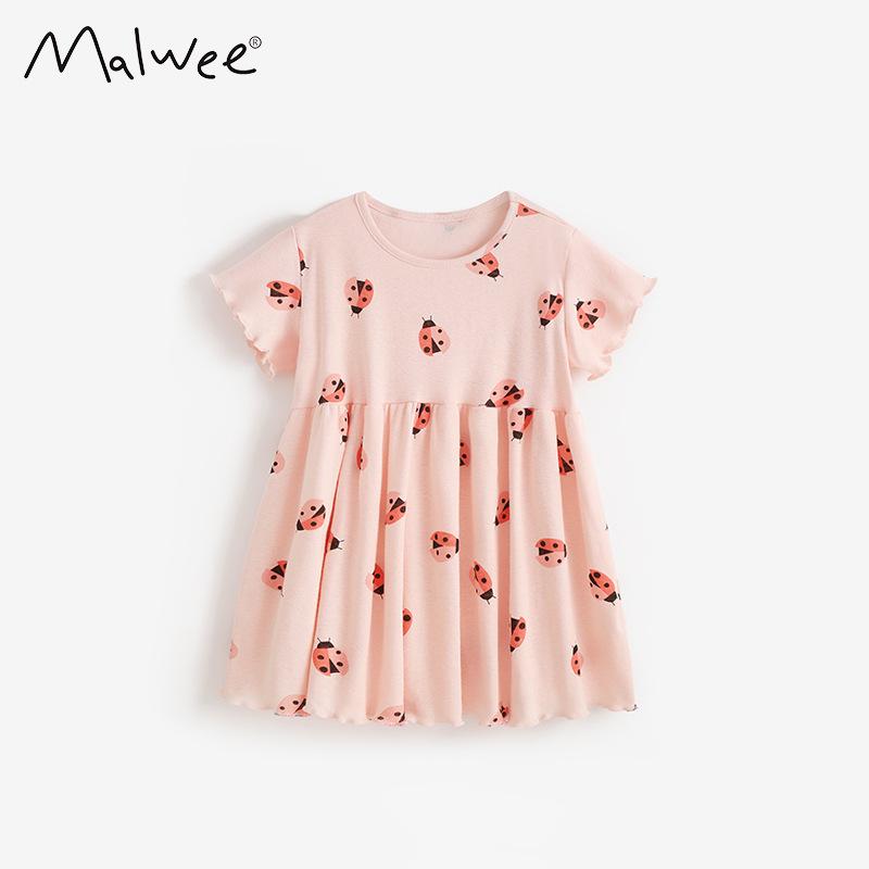 Malwee Girls Summer Dress: New Round Neck Short Sleeve, Cute European and American Style for Little Girls 150
Malwee Girls Summer Dress: New Round Neck Short Sleeve, Cute European and American Style for Little Girls 150