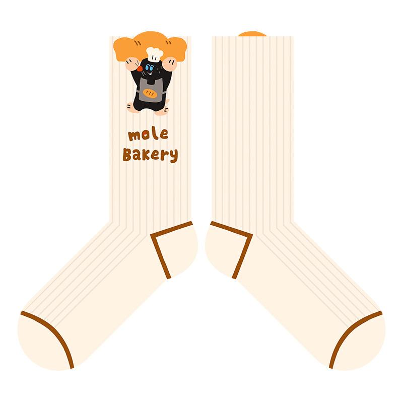Cute Cartoon Little Mole s Bakery Socks Children s Style Mid-length Socks for Spring, Autumn, Winter, Thick Cotton Socks 1 pair
Cute Cartoon Little Mole s Bakery Socks Children s Style Mid-length Socks for Spring, Autumn, Winter, Thick Cotton Socks 1 pair
